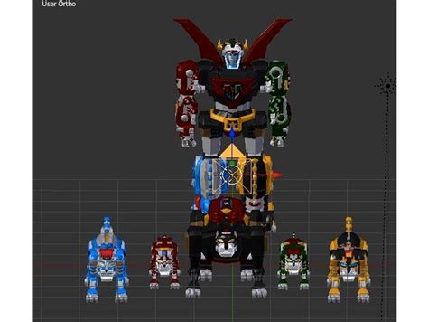 Voltron Defender of the Universe 3D model 3D .